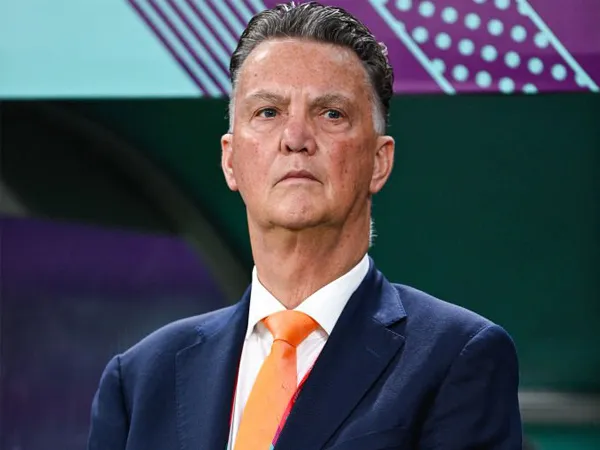Pelatih timnas Belanda, Louis van Gaal.