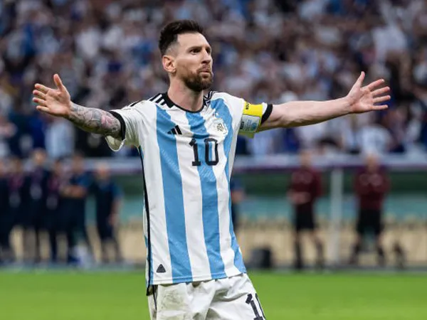 Kapten timnas Argentina, Lionel Messi.