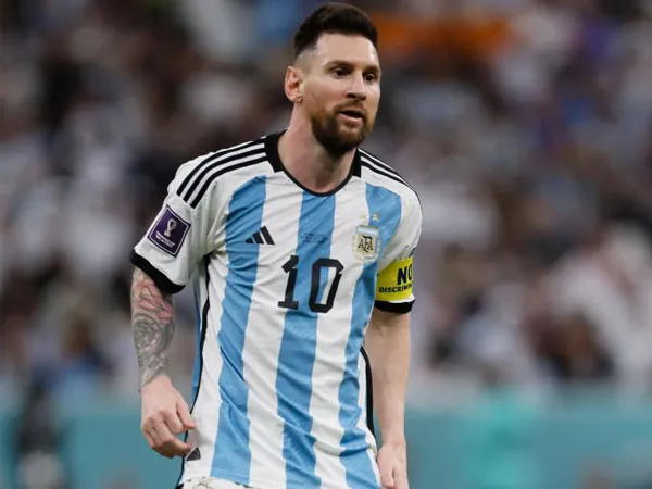 Kapten timnas Argentina, Lionel Messi.
