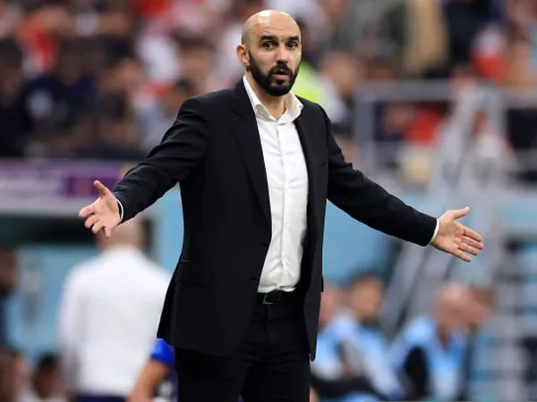 Pelatih timnas Maroko, Walid Regragui.