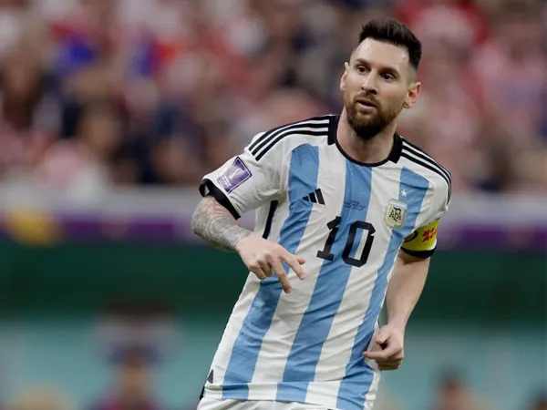 Kapten timnas Argentina, Lionel Messi.