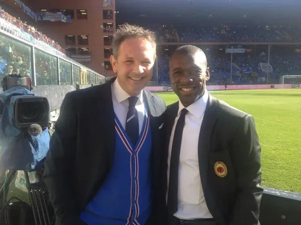 Clarence Seedorf memberi penghormatannya kepada Sinisa Mihajlovic, yang baru saja meninggal dunia di usia ke-53 tahun pada hari Jumat (16/12) kemarin / via Istimewa