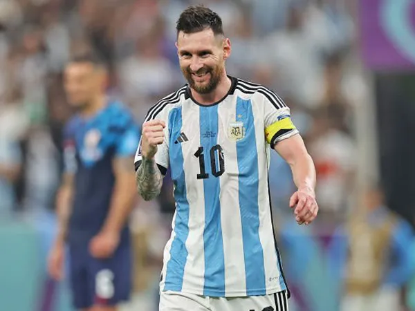 Kapten timnas Argentina, Lionel Messi.