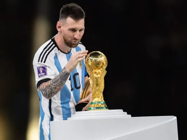 Alt: Kapten timnas Argentina, Lionel Messi.