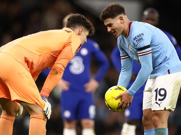 Penyerang Manchester City, Julian Alvarez.