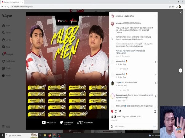 KB Ungkap Dream Team Timnas MLBB Indonesia untuk SEA Games 2023 Versinya