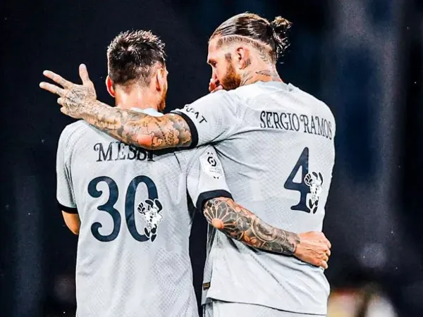 Sergio Ramos dan Lionel Messi