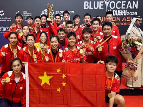 China Kampiun Kejuaraan Beregu Campuran Asia 2023