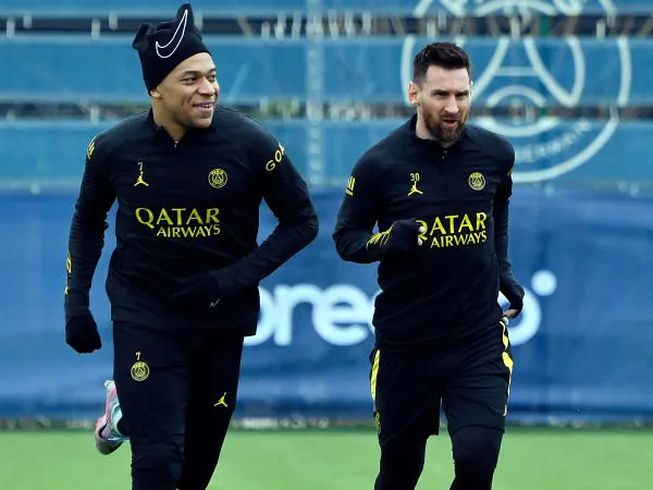 Kylian Mbappe dan Lionel Messi.