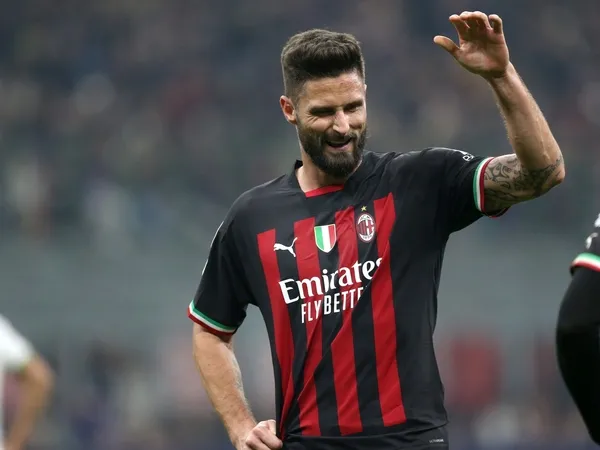 Olivier Giroud Pecahkan Kutukan Nomor 9 Milan Pasca Pippo Inzaghi