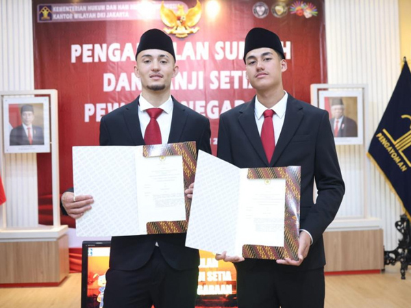 Rafael Struick dan Ivar Jenner Resmi Sandang Status Sebagai WNI