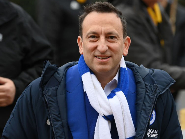 Tony Bloom Komentari Keberhasilan Brighton Lolos ke Liga Europa