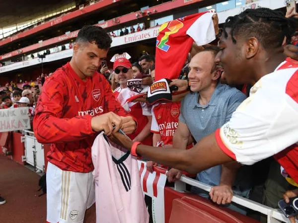 Granit Xhaka menghabiskan tujuh tahun di Arsenal