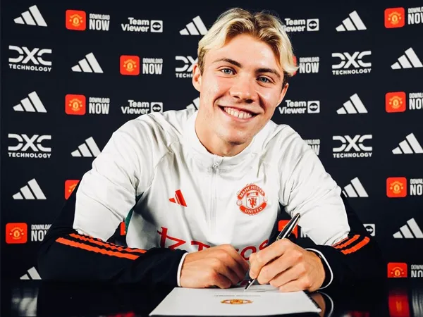 Striker Manchester United, Rasmus Hojlund.