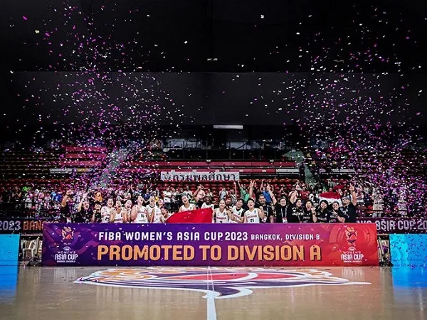 Timnas Basket Putri Juara FIBA Asia Cup Divisi B