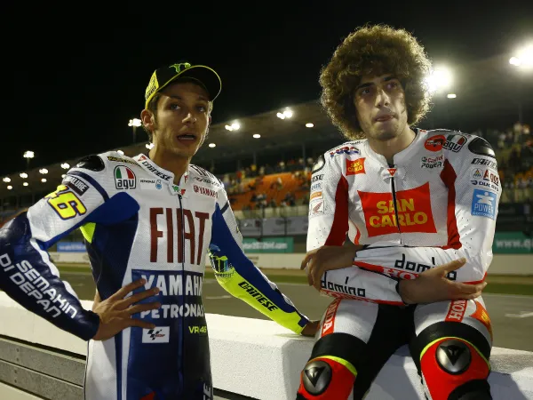 Marco Simoncelli, Valentino Rossi