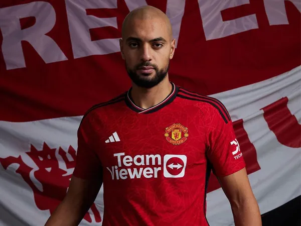 Gelandang Man United, Sofyan Amrabat.