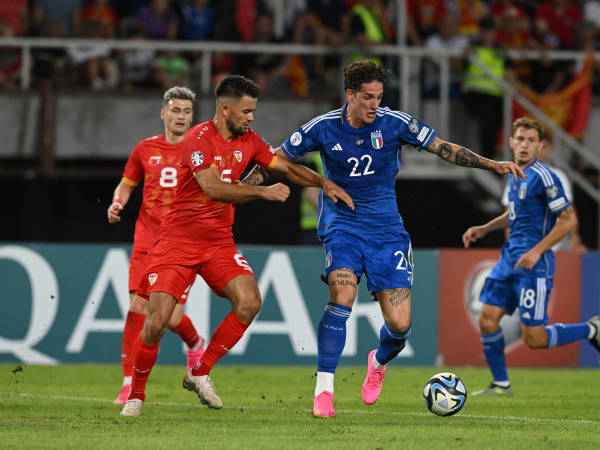 Enis Bardhi Cetak Gol Cantik, Makedonia Utara Tahan Imbang Italia