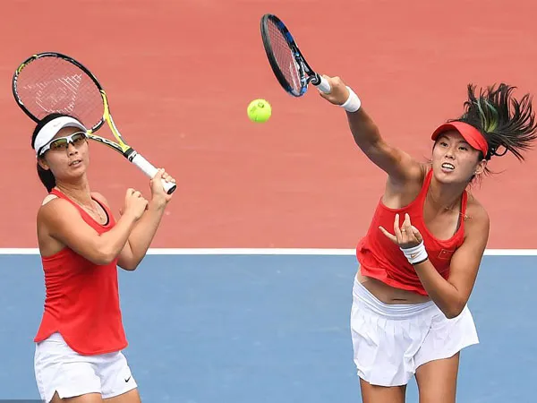 Xu Yifan dan Yang Zhaoxuan akan mempertahankan gelar ganda putri mereka di Asian Games Hangzhou. (Foto: Xinhua)