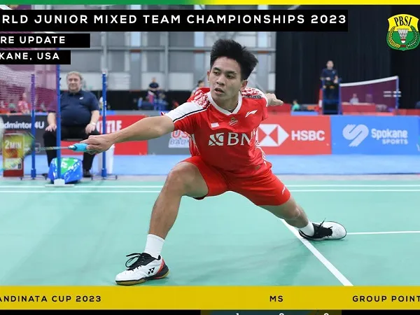 Indonesia Gulung Estonia 5-0 di Laga keempat Kejuaraan Dunia Junior 2023