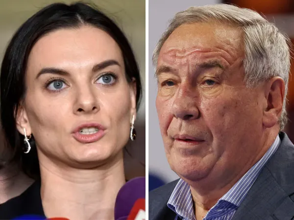 Anggota IOC dari Rusia, Yelena Isinbayeva (kiri) dan Shamil Tarpischev termasuk di antara mereka yang tidak hadir dalam Sidang IOC di Mumbai. (Foto: Inside The Games)