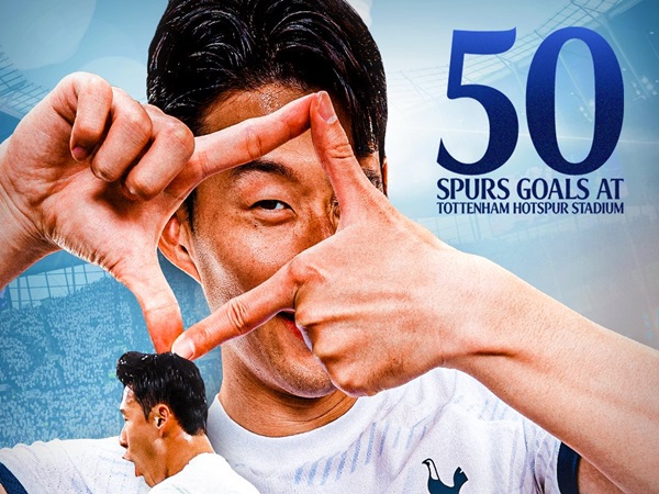 Son Heung-min Cetak Gol ke-50 di Tottenham Hotspur Stadium