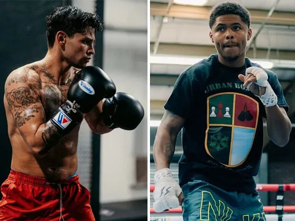Ryan Garcia (kiri) dan Shakur Stevenson. (Foto: TalkSPORTS)