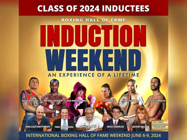 Jajaran penerima penghargaan IBHOF kelas 2024. (Foto: International Boxing Hall of Fame)