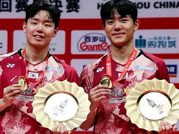 Kang Min Hyuk/Seo Seung Jae Kampiun Ganda Putra BWF World Tour Finals 2023