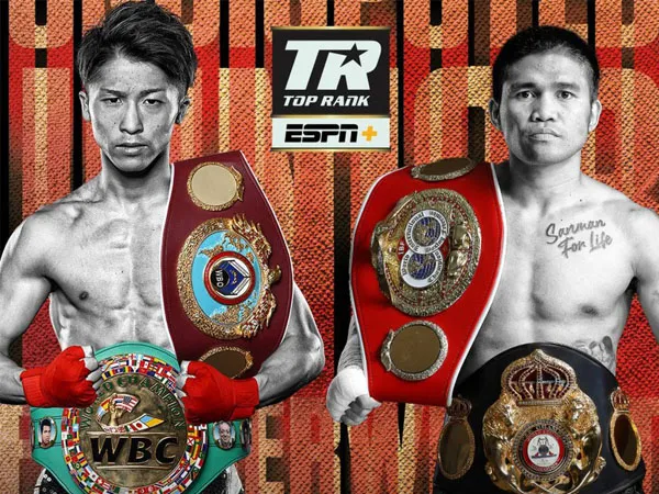 Marlon Tapales (kanan) dan Naoya Inoue. (Foto: Top Rank)