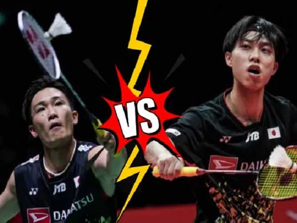 Kento Momota VS Kodai Naraoka di Semifinal Kejuaraan Nasional Jepang 2023
