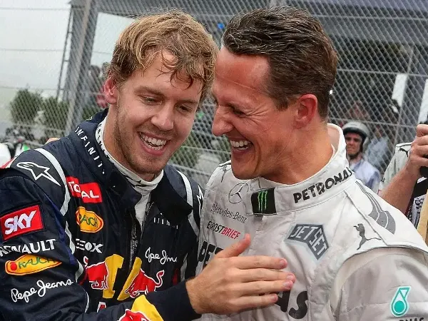 Sebastian Vettel dan Michael Schumacher