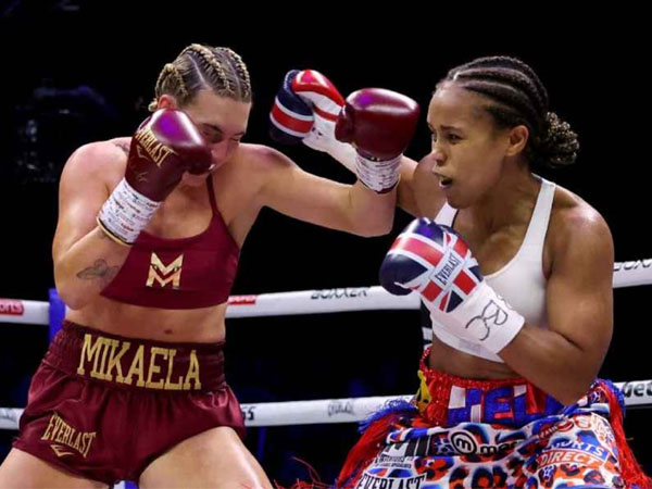 Natasha Jonas Menang Angka Atas Mikaela Mayer, Pertahankan Sabuk Welter IBF