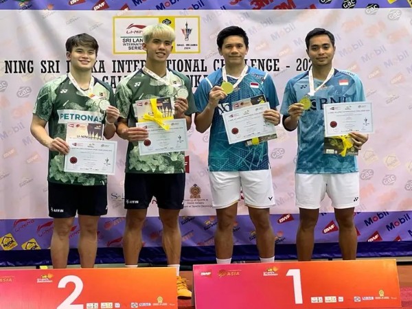 Hasil Final Sri Lanka International Challenge 2024: Yeremia/Rahmat Juara