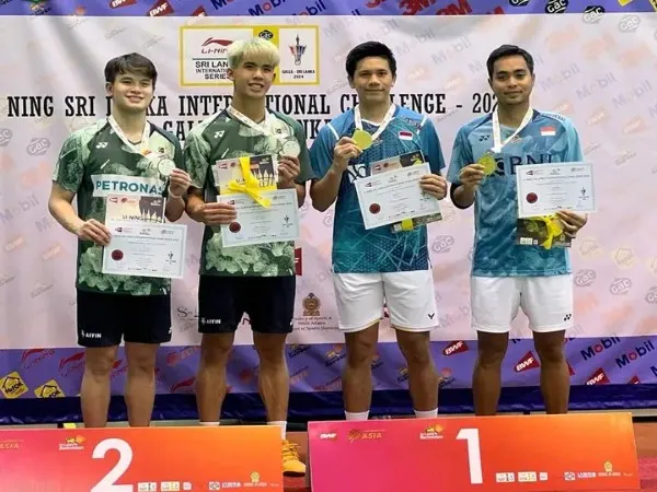 Hasil Final Sri Lanka International Challenge 2024: Yeremia/Rahmat Juara