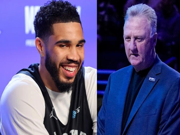Jayson Tatum Girang Pertama Kali Bertemu Larry Bird