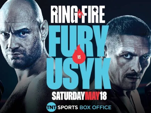 Tyson Fury (kiri) dan Oleksandr Usyk. (Foto: Queensberry Promotions)