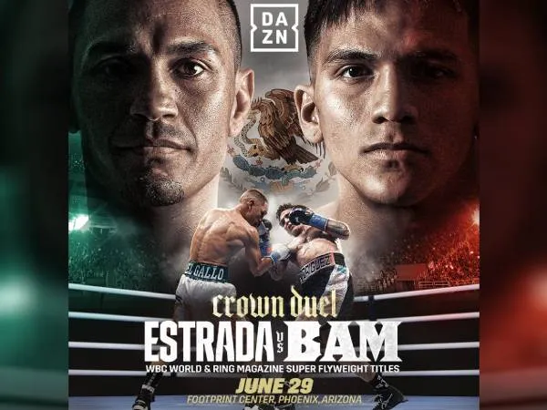 Juan Francisco Estrada (kiri) dan Bam Rodriguez. (Foto: Matchroom Boxing)