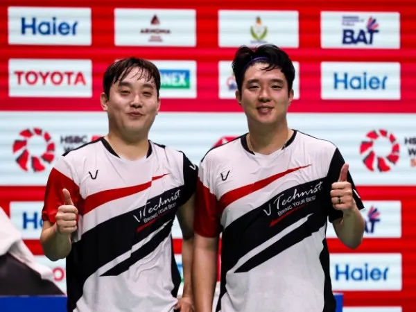 Thailand Open 2024: Kim Gi Jung/Kim Sa Tang Tak Sangka Kalahkan Bagas/Fikri