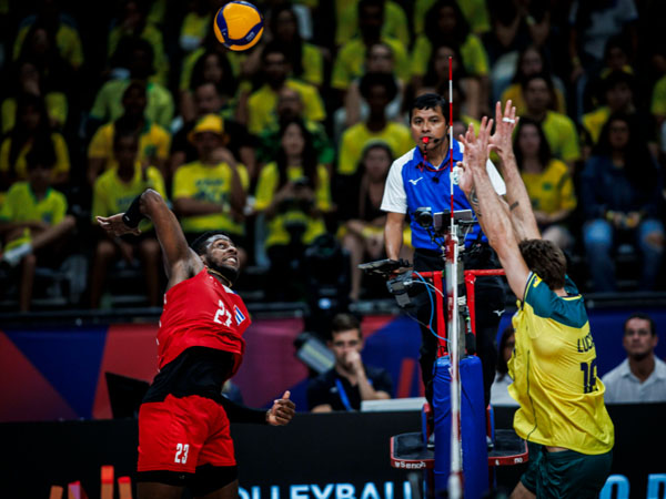 VNL 2024: Bungkam Tuan Rumah, Kuba Kalahkan Brasil 3-1