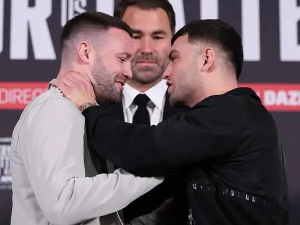 Jack Catterall (kanan) dan Josh Taylor. (Foto: Matchroom Boxing)
