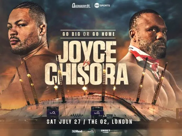 Joe Joyce Akan Hadapi Veteran Inggris Derek Chisora di London Pada 27 Juli