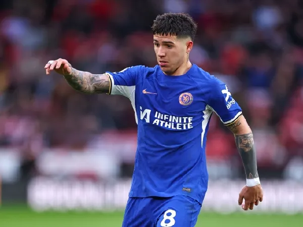 Gelandang Chelsea dan Argentina, Enzo Fernandez