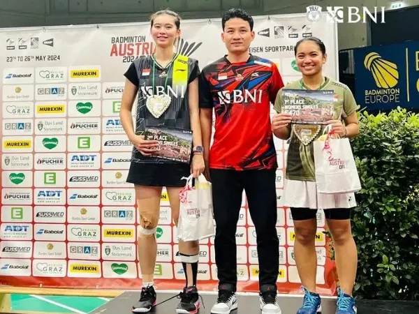 Menyala! Indonesia Borong Semua Gelar di Austrian Open 2024