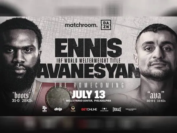 Jaron Ennis (kiri) dan David Avanesyan. (Foto: Matchroom Boxing)