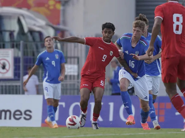 Pertandingan timnas Indonesia U-20 kontra Italia