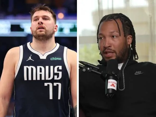 Jalen Brunson (kanan) dan Luka Doncic. (Foto: Bleacher Report)