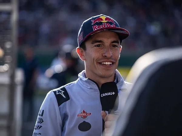 Marc Marquez enggan bahas rumor KTM lagi.