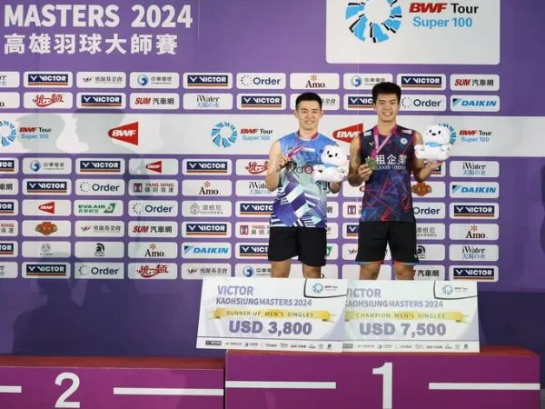 Kalahkan Wakil Malaysia, Lee Chia Hao Juara Kaohsiung Masters 2024