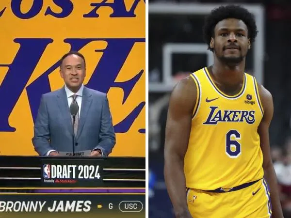 Bronny James terpilih jauh di putaran kedua dan dengan hanya tiga pilihan tersisa dalam draft tahun ini. (Foto: X)